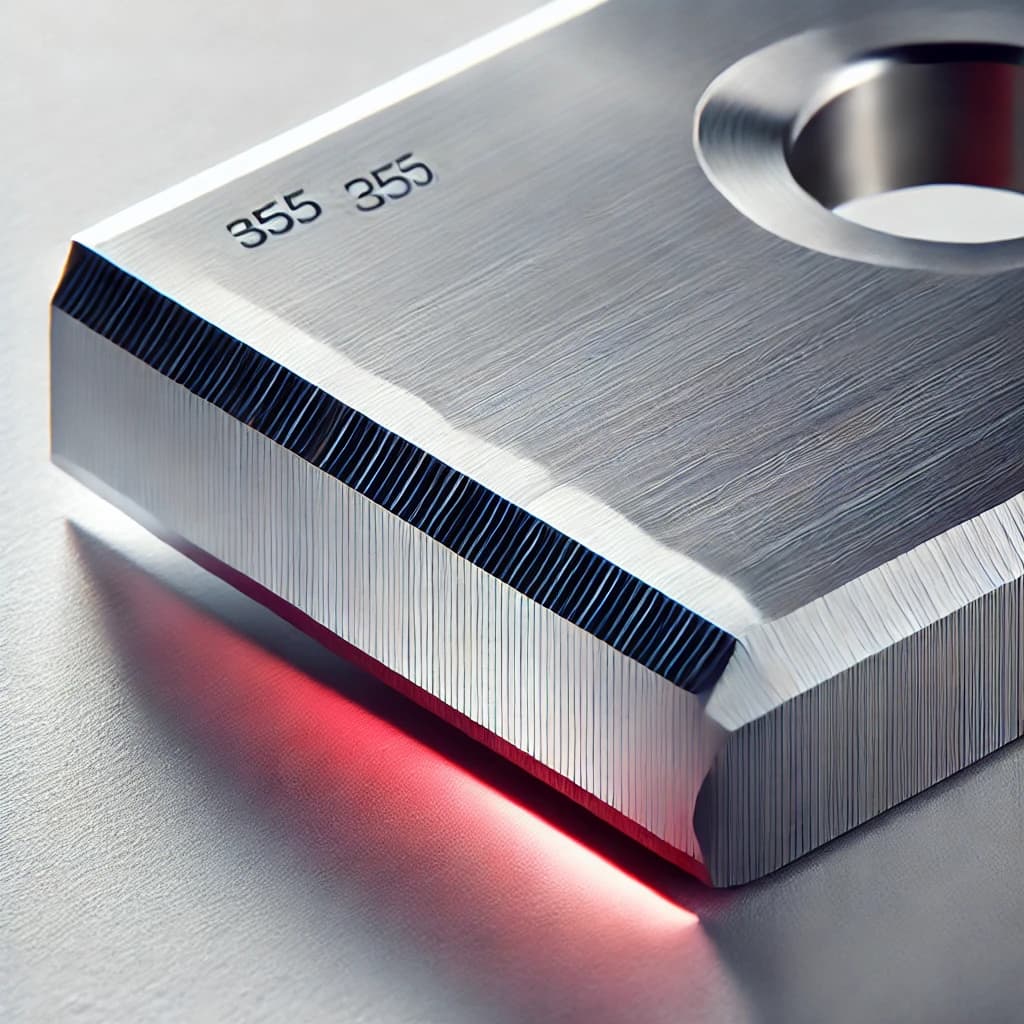 Industrial blades and production process